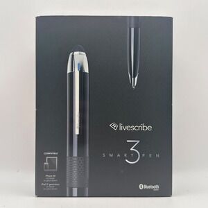 Livescribe 3 Smartpen Bluetooth Digital Pen Black for iOS and Android OS7+